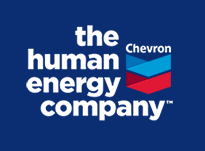 Chevron logo and slogan-the human energy company