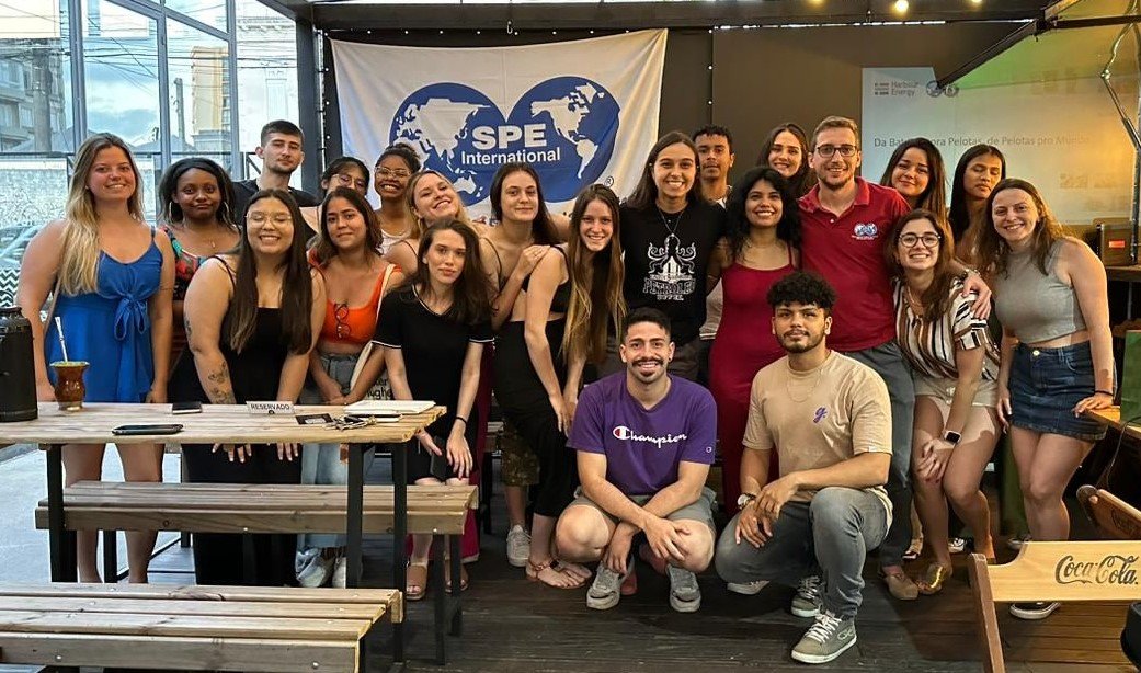 Natan Battisti at an event with UFPel