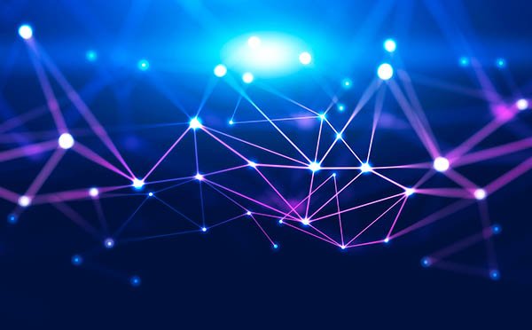 Abstract image of connected dots