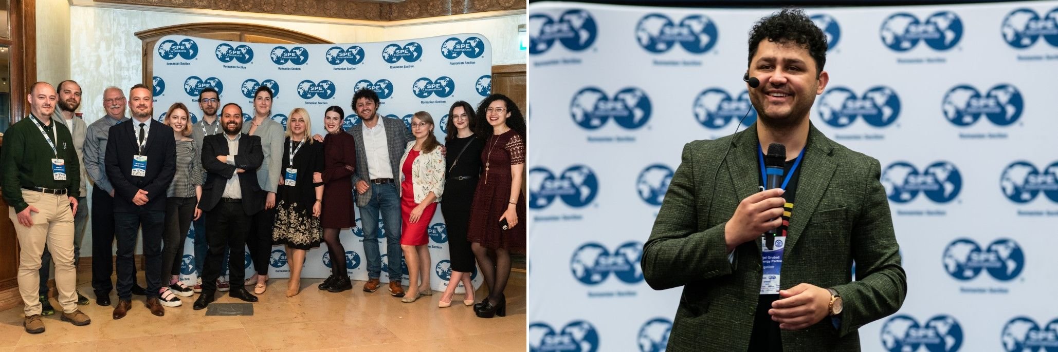 Gabrijel Grubac with the SPE Romanian Section, SPE Tech Days event