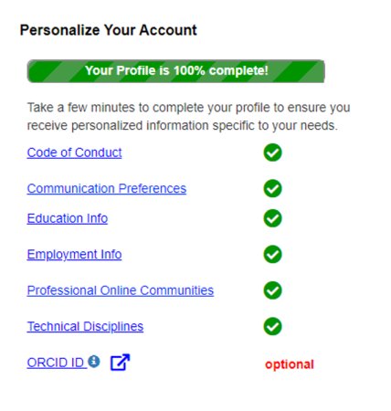 ORCID profile example